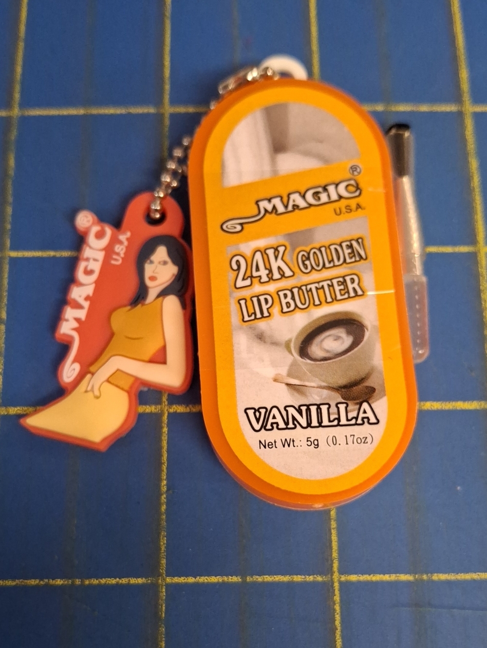 Magic 24K Golden Lip Butter 5g New Sealed Case  Keychain - VANILLA